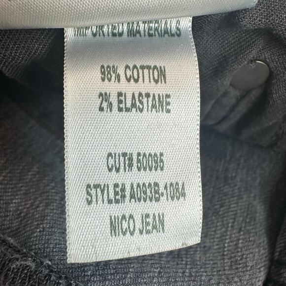 AGOLDE Nico High Rise Skinny Jeans with Stretch in Washed Black/Gray sz 27 - Picture 9 of 9